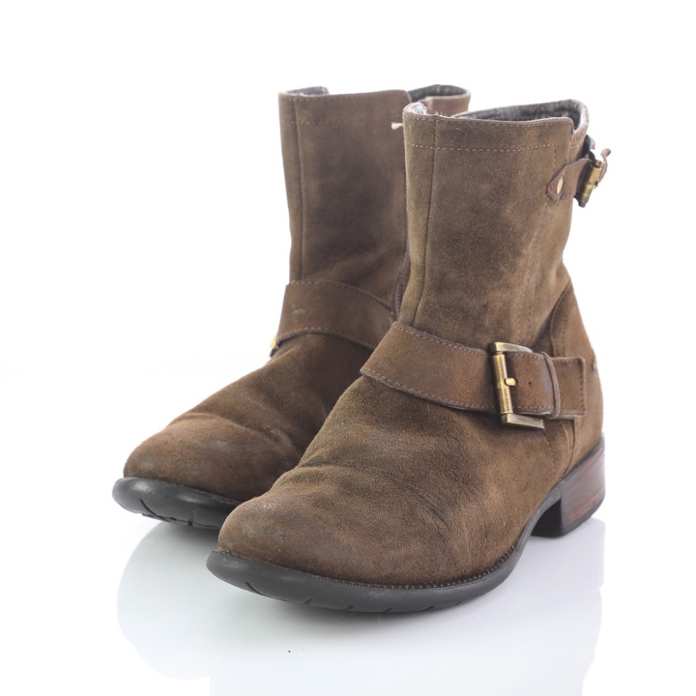 Clarks Collection Suede Ankle Boots Booties Zipper